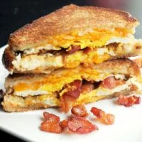 Lunch Menu – Texas Melts  Bacon, Egg with Cheese Melt price