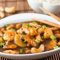 China Wok USA Lunch Special Shrimp and Chicken with Cashew Nuts menu