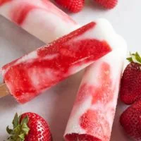 La Michoacana Menu - Cream Popsicle Strawberry with Vanilla Popsicle menu
