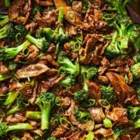 Dinner Combinations Broccoli Beef menu