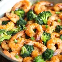 Dinner Combinations Broccoli Shrimp menu