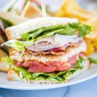 Mayflower Menu - Sandwiches The Turkey Club Sandwich menu