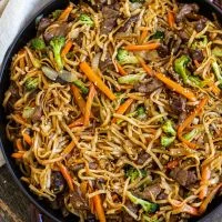 Noodles Beef Lo Mein or Rice Noodle price
