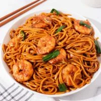 Noodles Shrimp Lo Mein or Rice Noodle menu