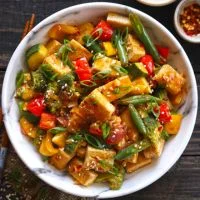 Vegetable Tofu with Mixed Vegetables menu