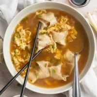 China King Menu - Soup Mix Wonton Egg Drop Soup menu