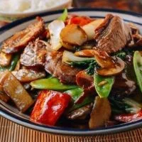 China King Pork  Roast Pork with Mixed Vegetables menu
