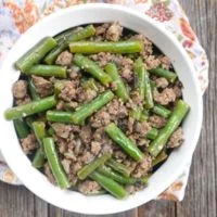 Beef Spicy Green Bean with Beef menu