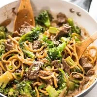 Noodles Pan Fried Noodle with Chinese Broccoli and Beef price