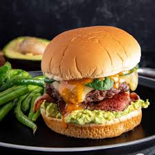 Avocado & Bacon Cheeseburger