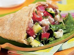 Greek Salad with Pita Bread